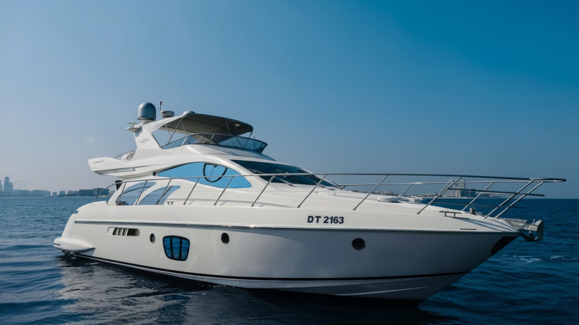Sunrise Sanctuary 55 ft yacht charter Dubai