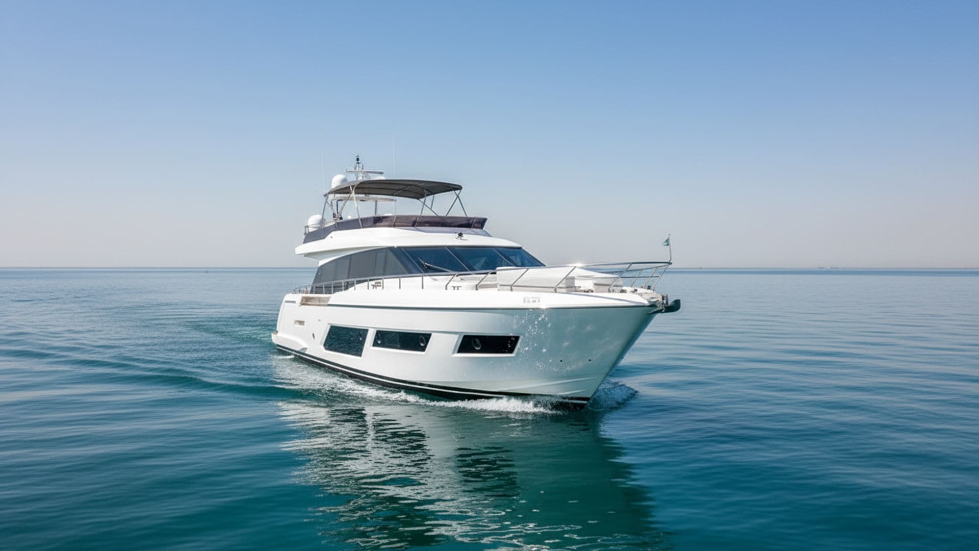 Pearl Storm 67 ft spacious deck and seating area