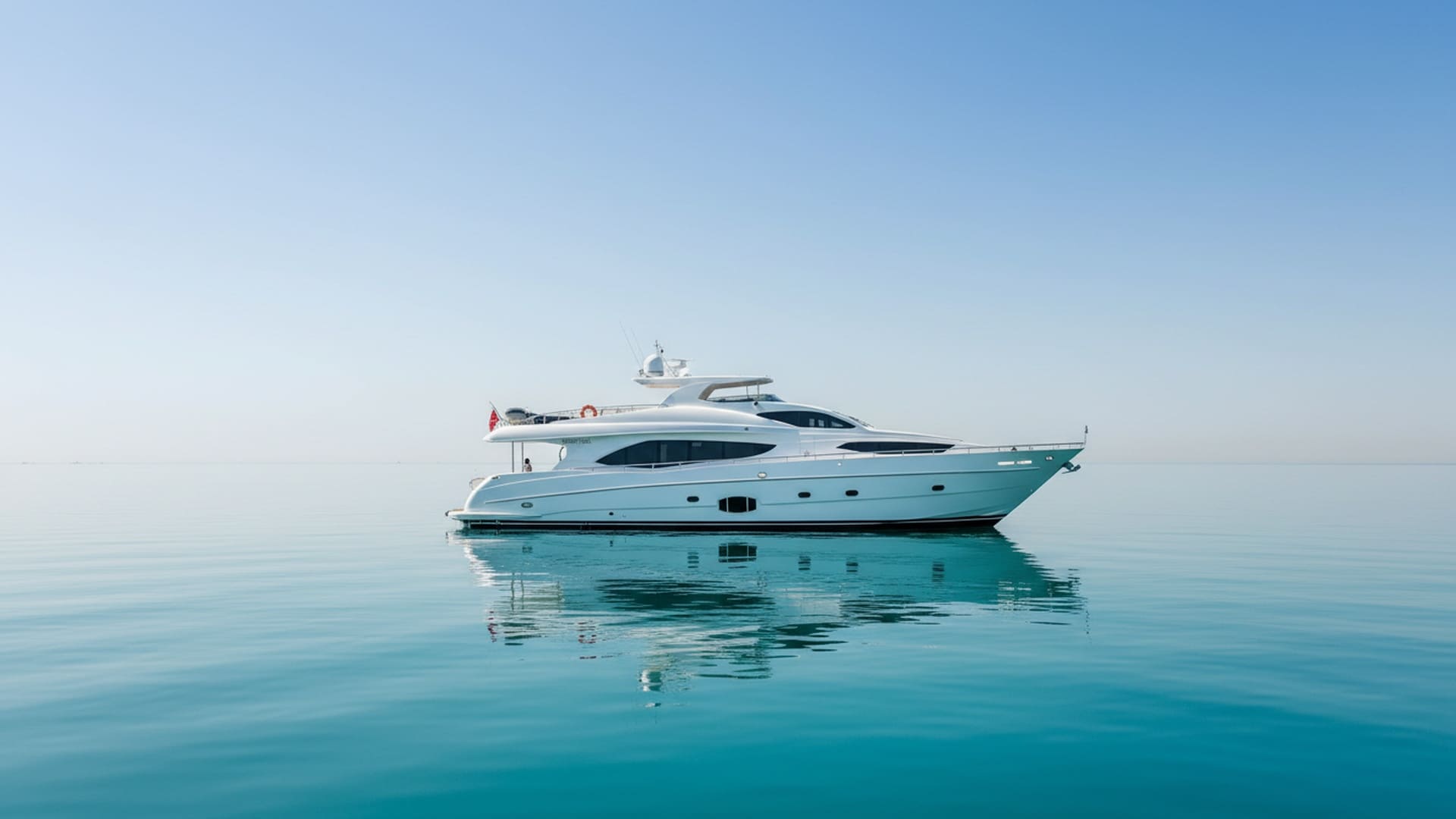 Stunning Ruby Queen 101 ft yacht exterior, premium Dubai rental