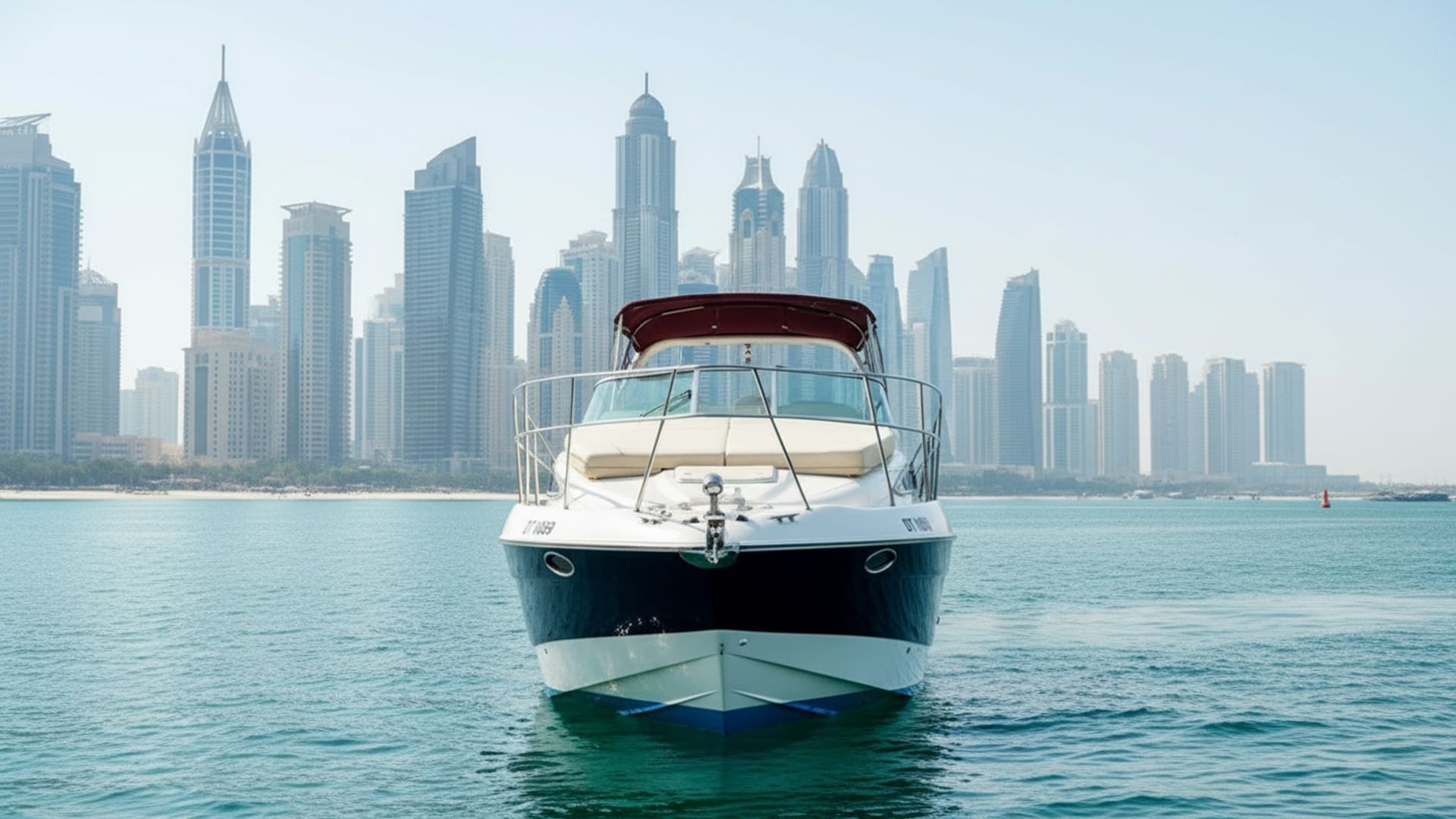 Spacious deck of Paradise Lady 33 ft yacht